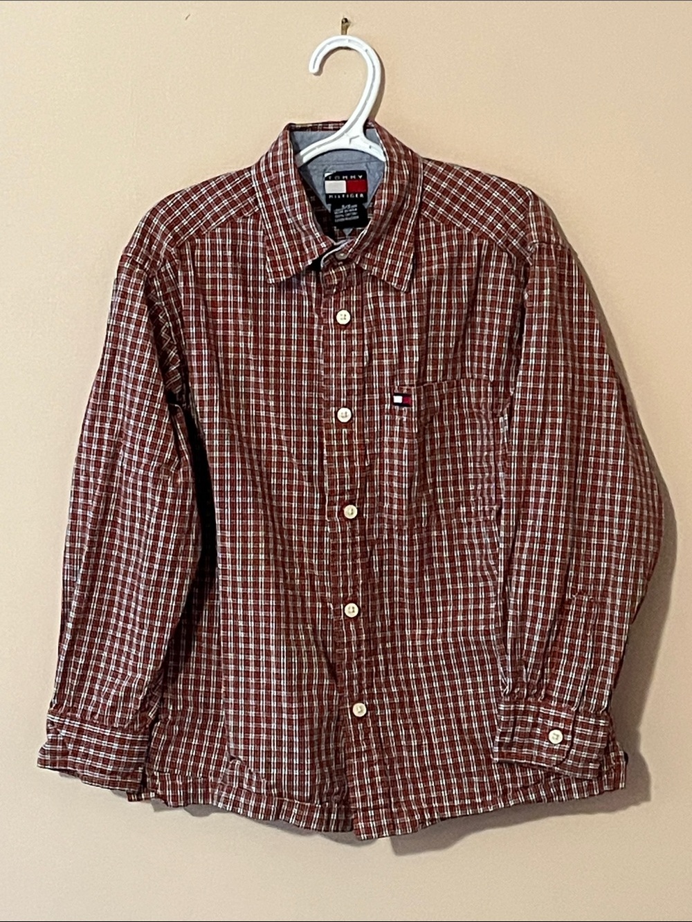 Tommy Hilfiger Boys Plaid Button-Down Shirt